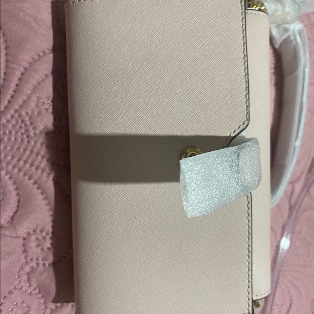 Michael Kors blush pink wallet crossbody purse